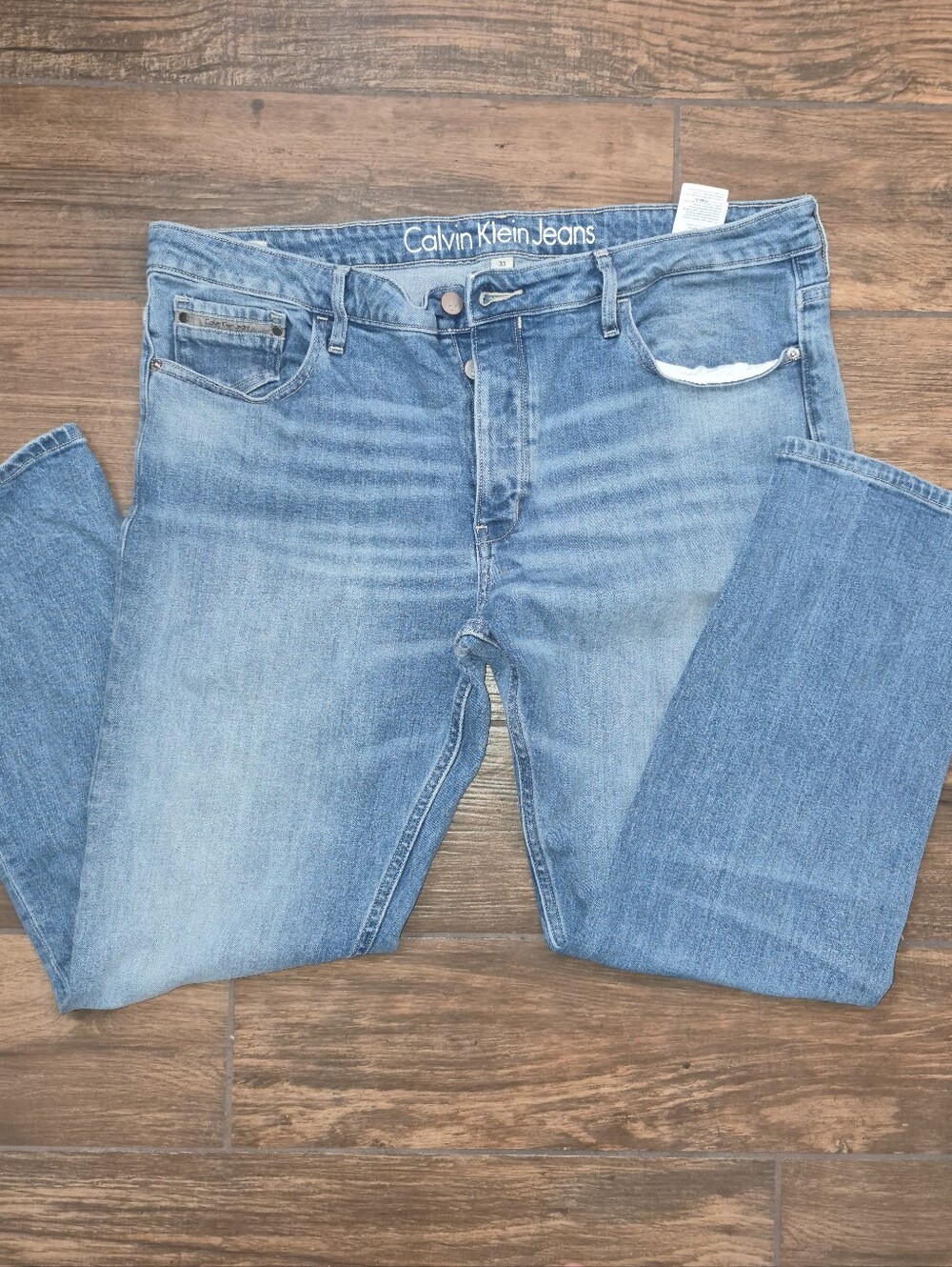 Calvin Klein Slim Straight Light Wash Jeans